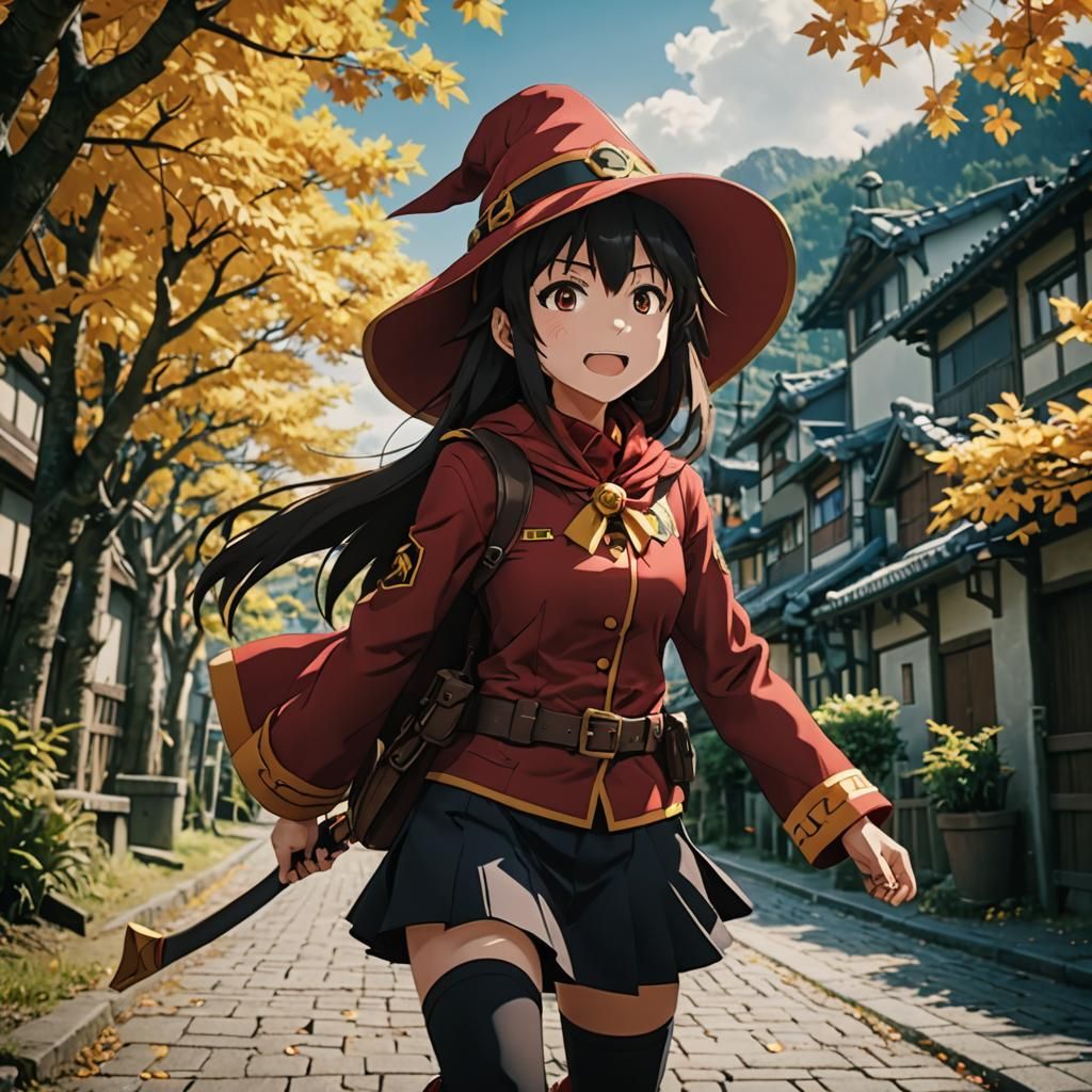 Megumin from KonoSuba: Cinematic Film Still