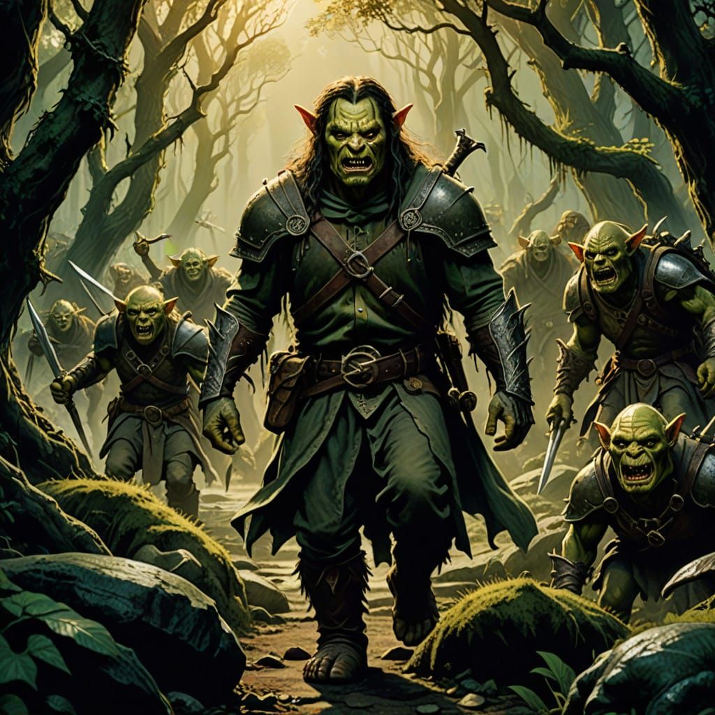 Epic Lord of the Rings Jungle Scene in Cinematic Film Style