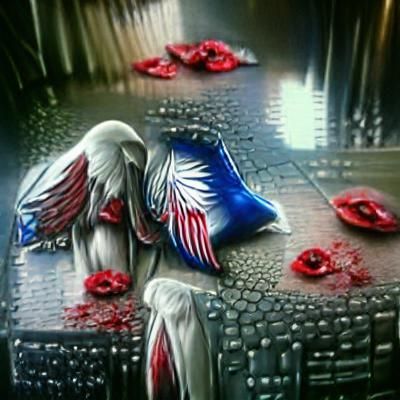 Angels Weeping for Fallen Soldiers