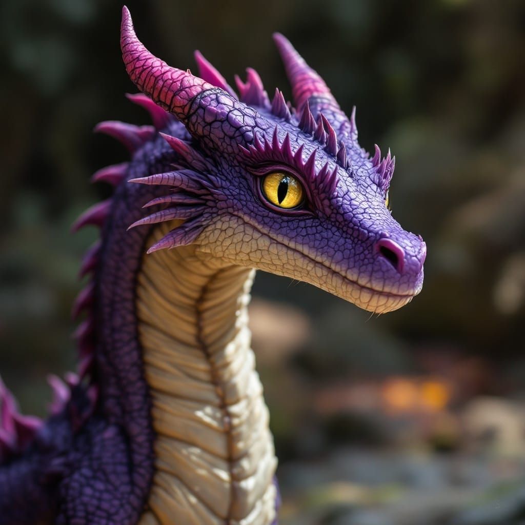 Mature Dragon Guarding Its Territory