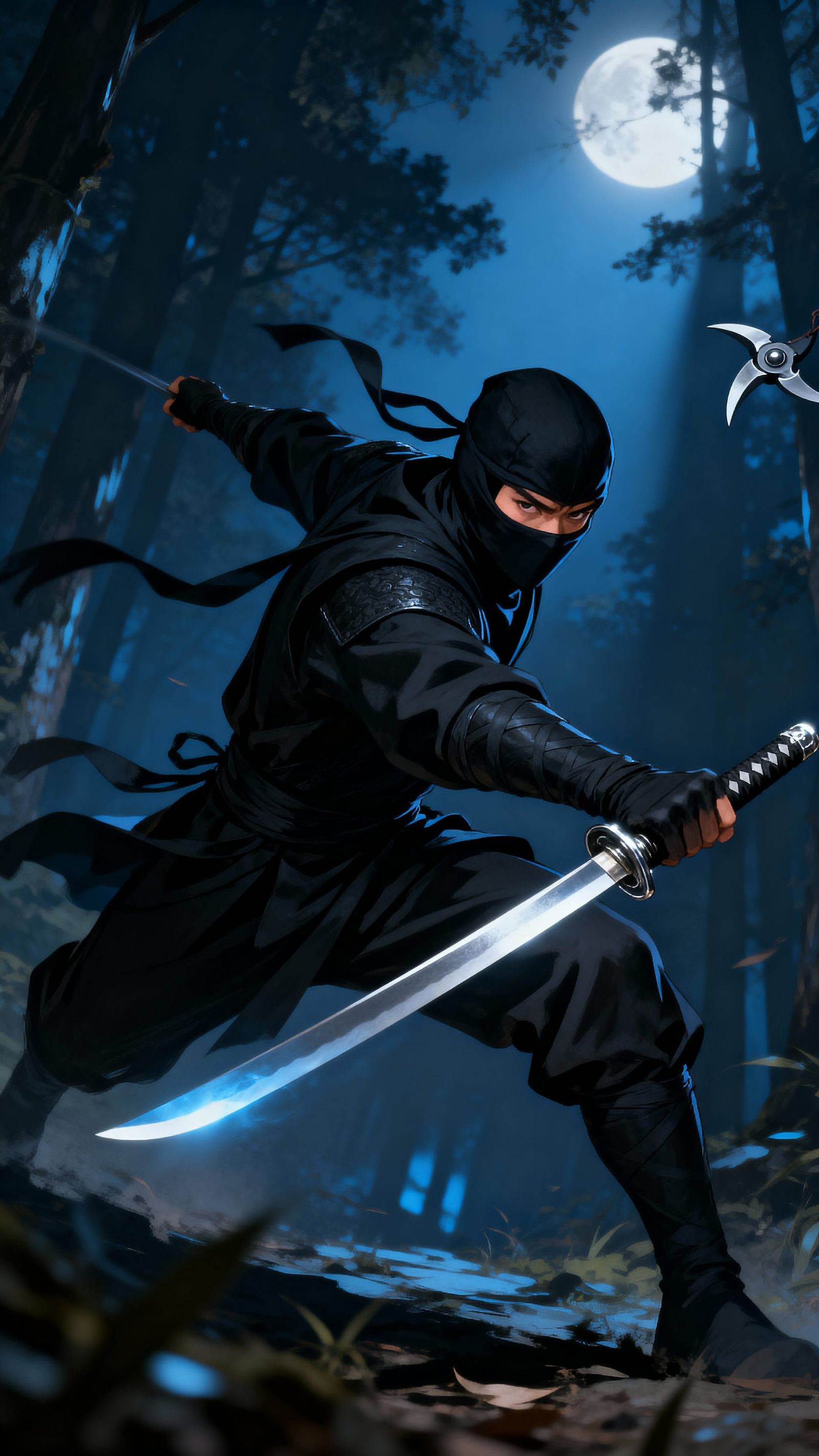 Mysterious Ninja in Action