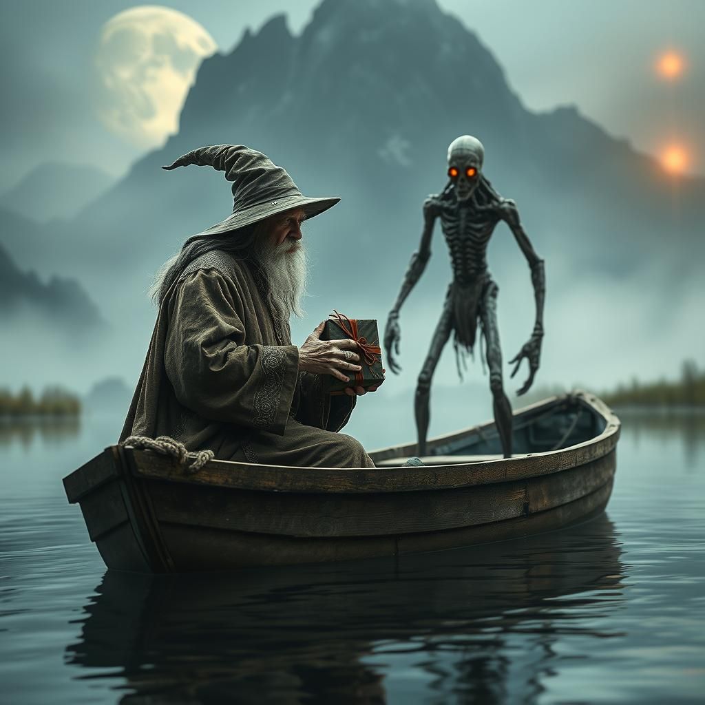 Wizard's Gift to a Creature on the Water