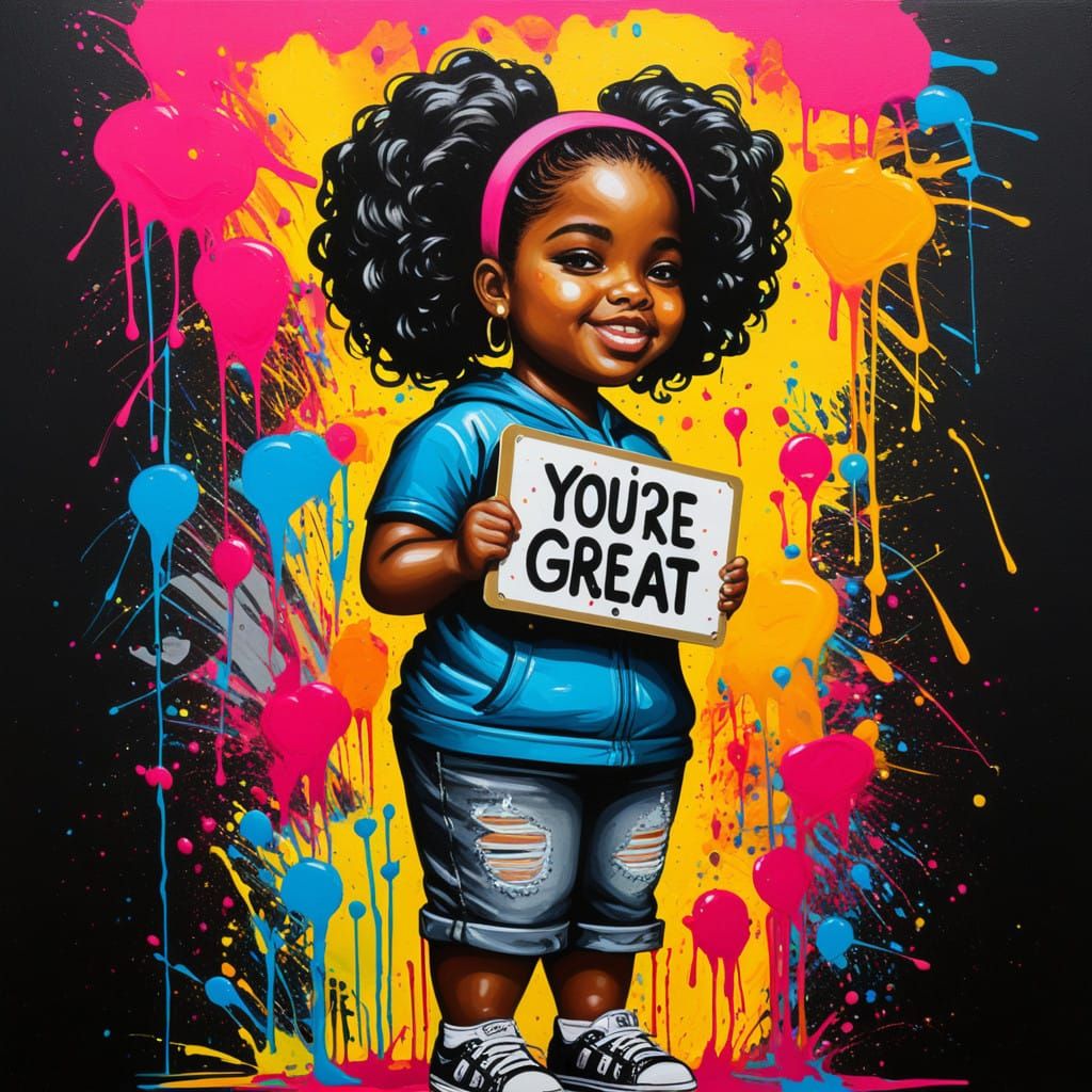 Graffiti Girl Celebrates National Compliment Day with Vibran...