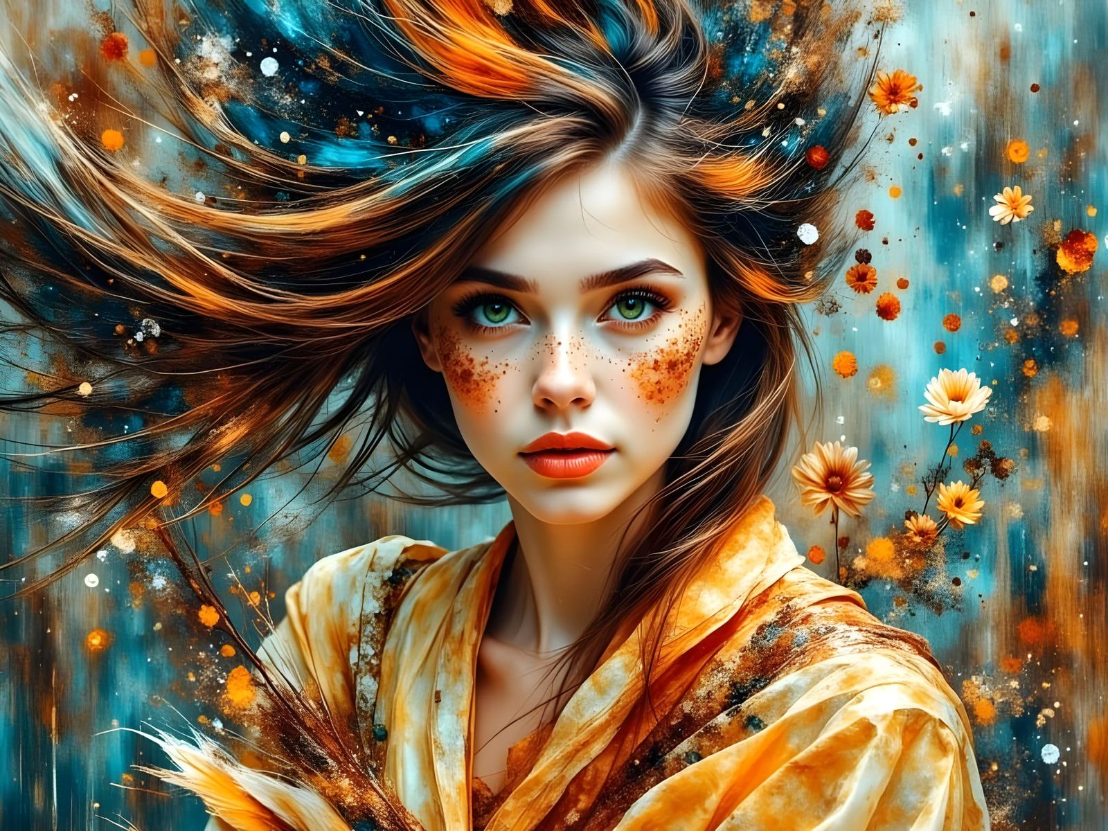 Majestic Goddess in Ethereal Beauty