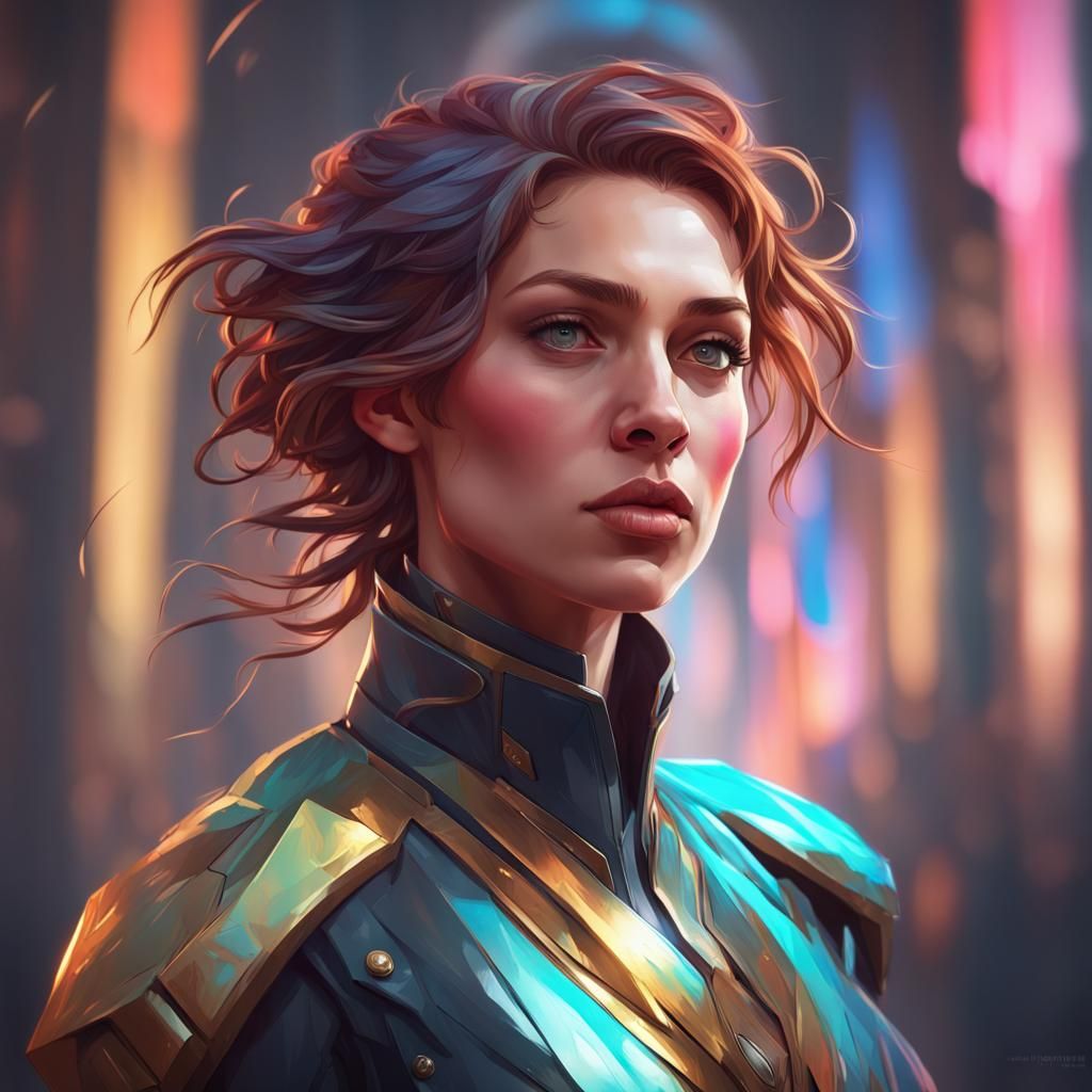 Hyperdetailed Portrait in Dynamic Lighting