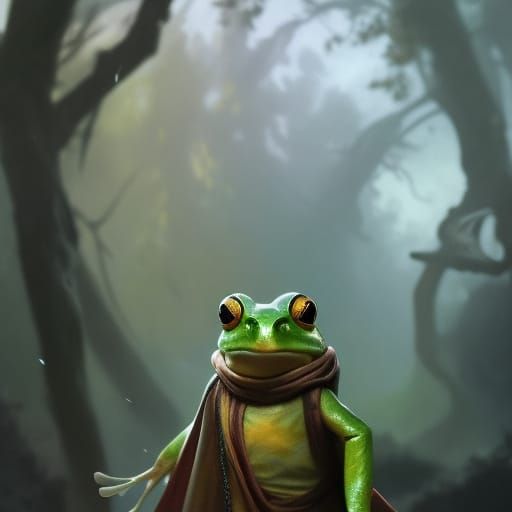 Frog's Adventure: Hyperdetailed Concept Art