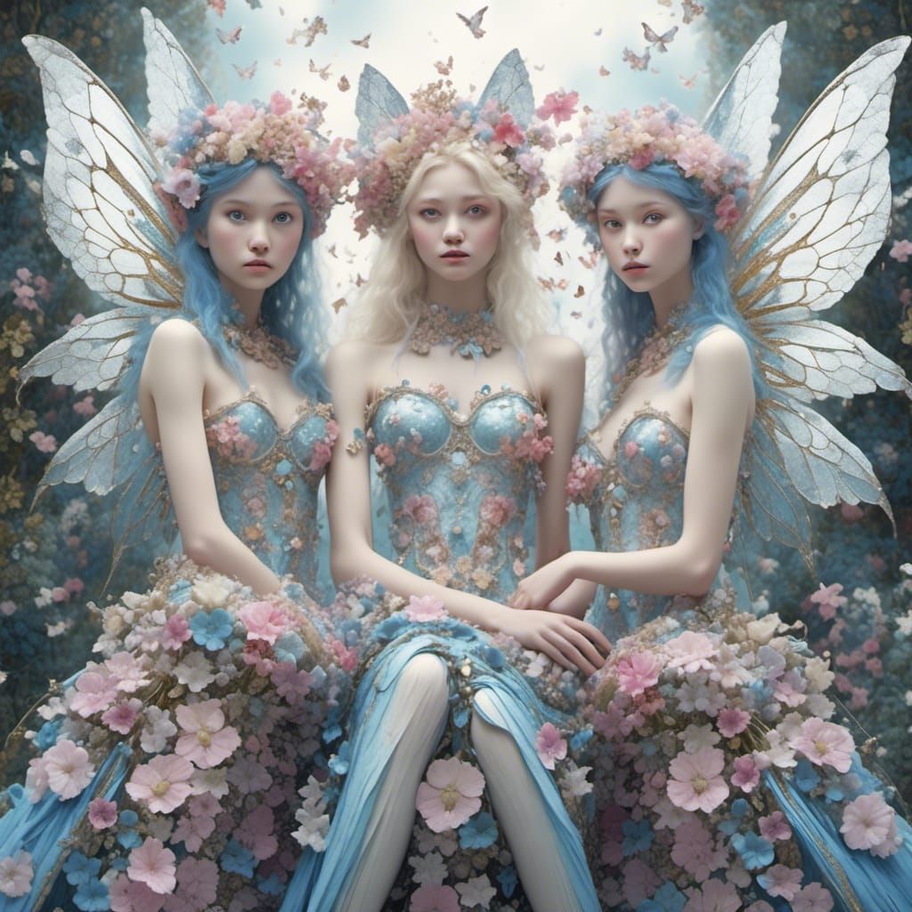 Detailed Fairies in Ethereal Digital Art
