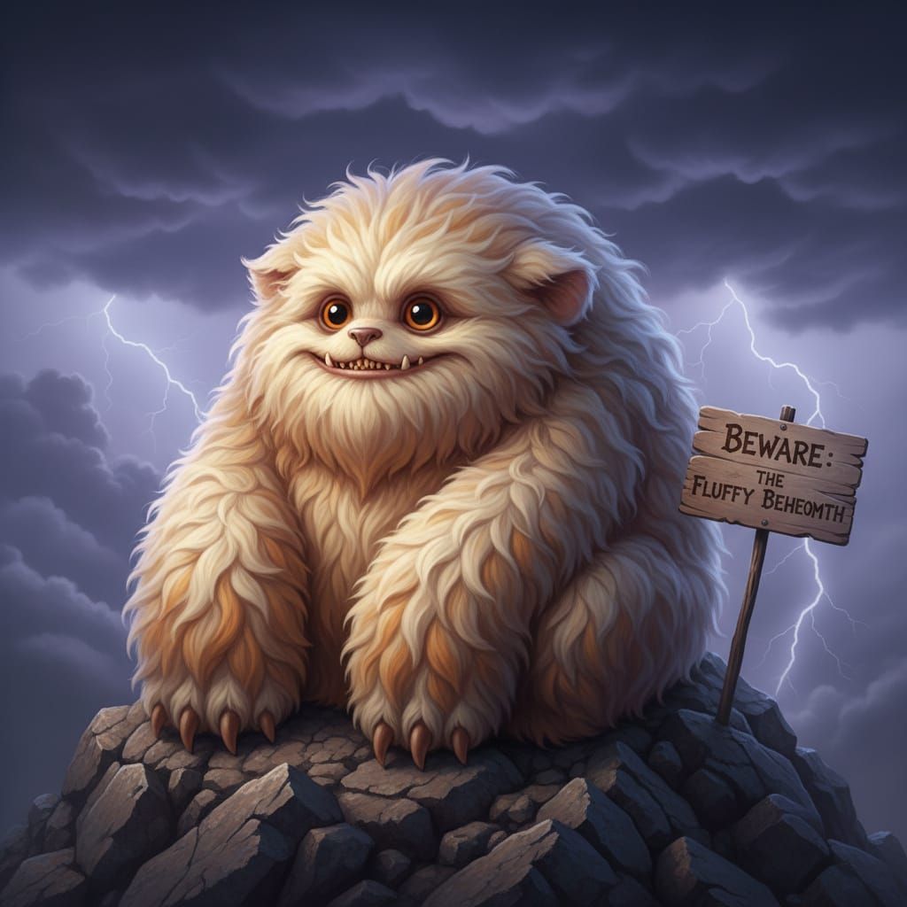 Fluffy Creature's Notorious Appearance