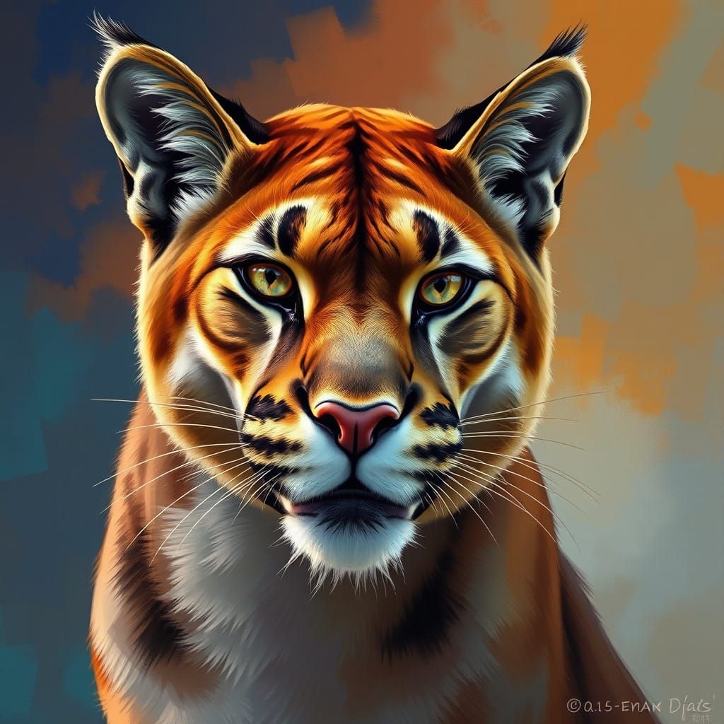 Stunning Hyper-Realistic Puma Concept Art in Vibrant Colors
