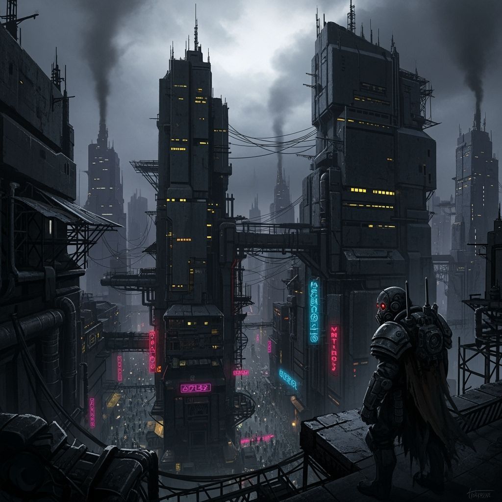 Grimdark Scene in Somber Colors