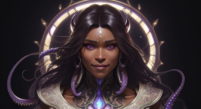 Man-Octopus Hybrid Portrait in Hyperdetailed Style