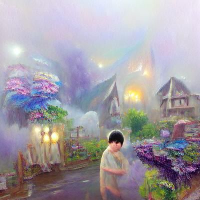 Ethereal Fantasy Landscape in Luminist Style