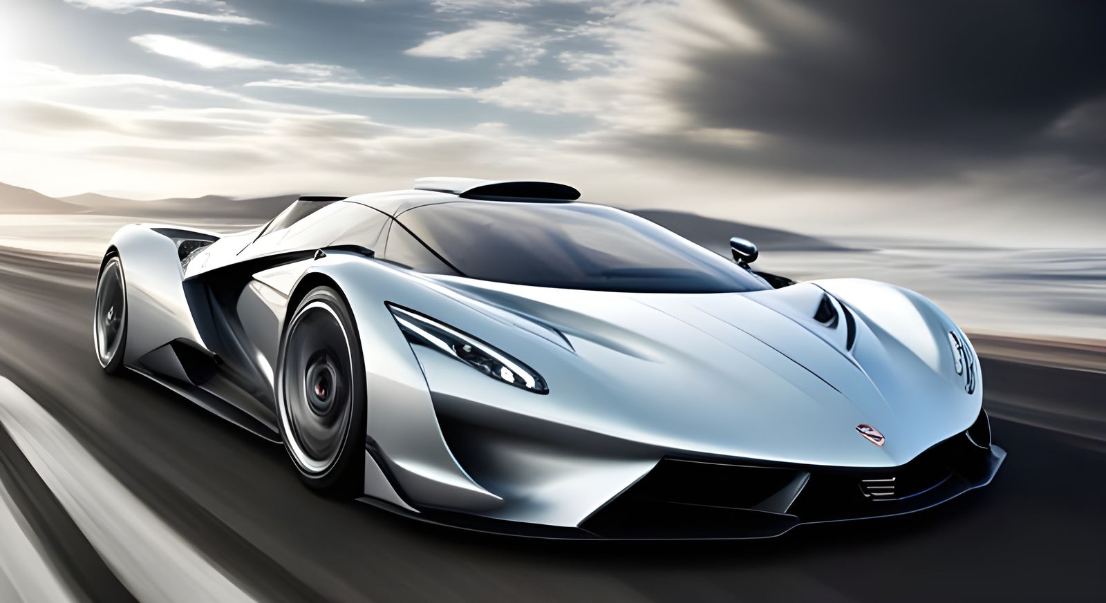 Futuristic Supercar Design Concept