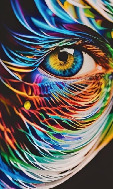 Surreal Detailed Eye Close-Up