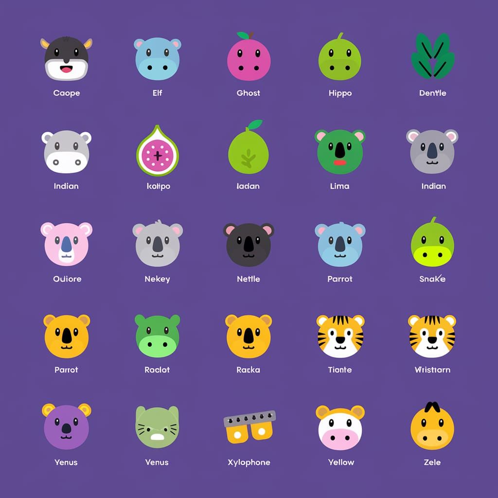 Mysterious Creatures in a Whimsical Android World