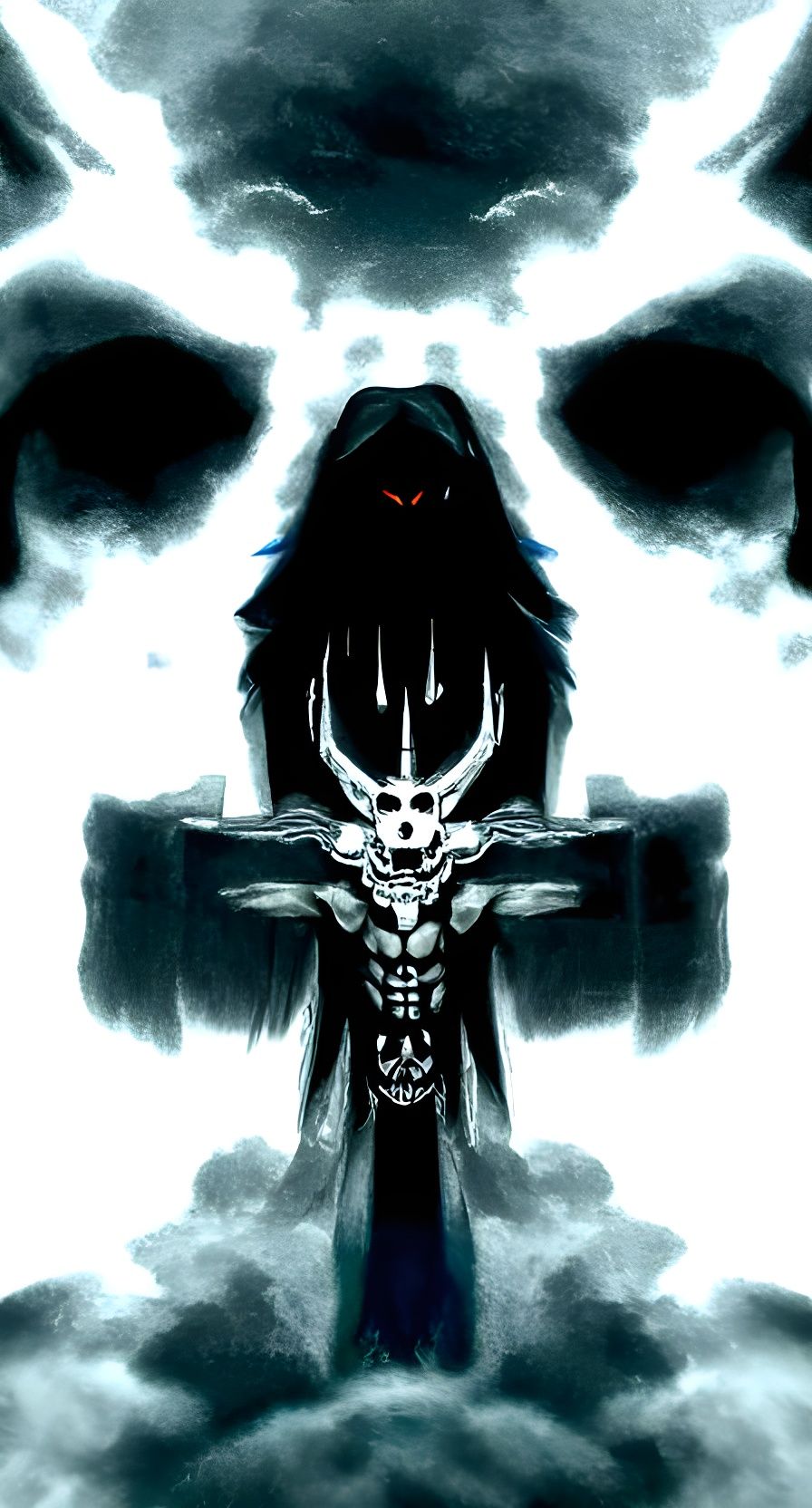 Stylized God of Death Figure