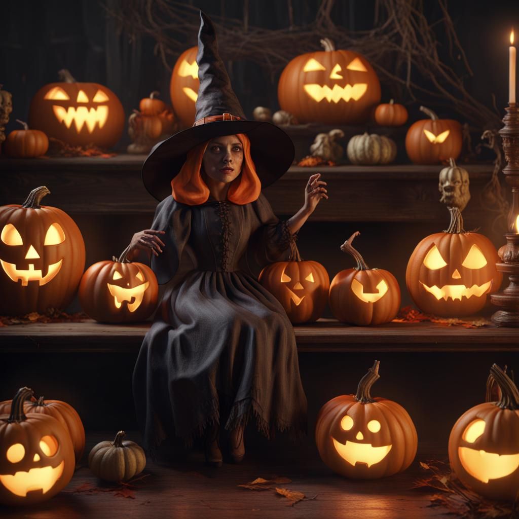 Vintage Halloween Scene in Unreal Engine 5