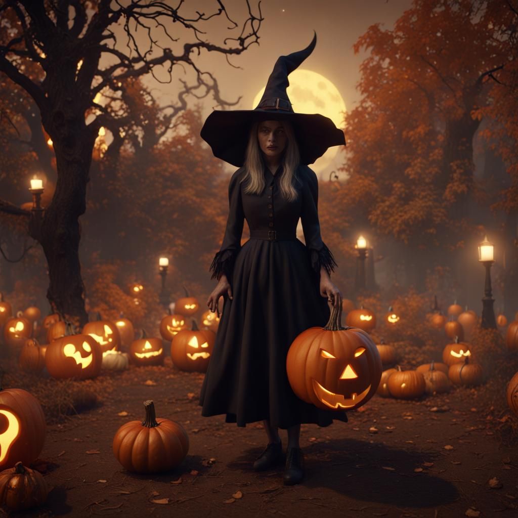 Vintage Halloween Scene in Unreal Engine 5