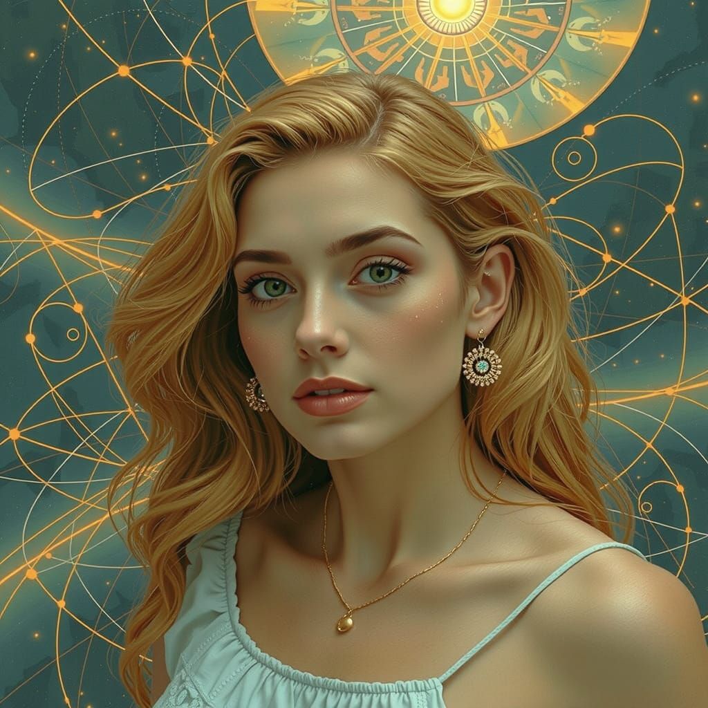 Ethereal Mathematical Curves in Luminous Generative Art Styl...