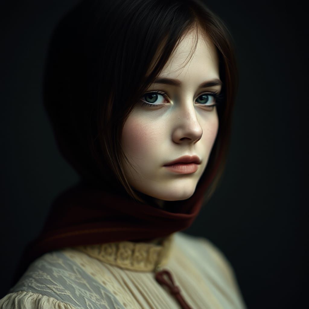 Striking Portrait with Bold Contemporary Style