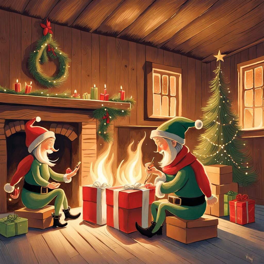 Warm Wishes in a Cozy Christmas Hall