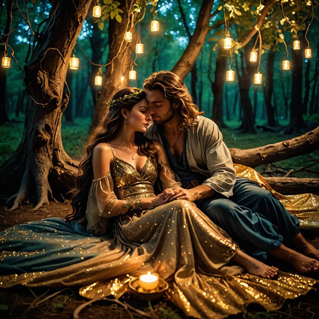 Affection in a Bioluminescent Forest