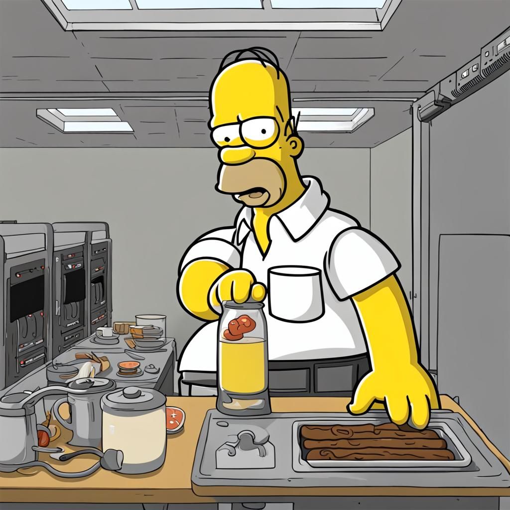 AI Rendering of Homer Simpson