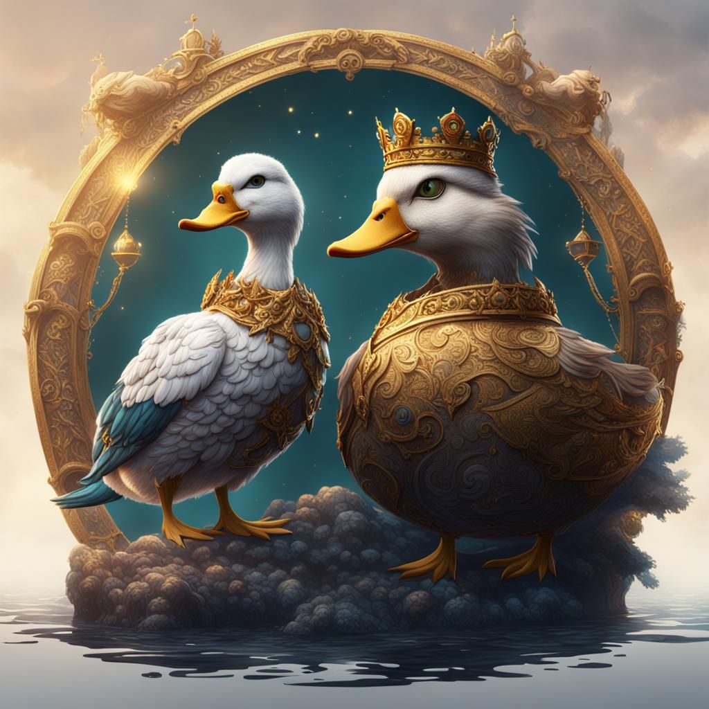 Queen Duck and King Cat: Fantasy Concept Art