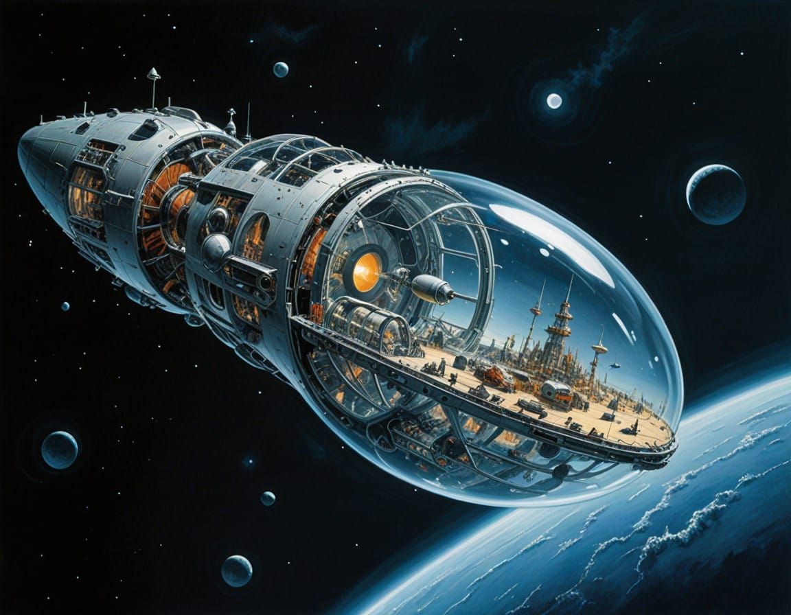 Surreal Cosmic Metropolis Unveils Hidden Secrets Within a Tr...