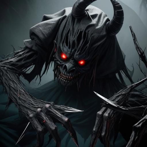 Horrifying Sleep Paralysis Demon with Knife