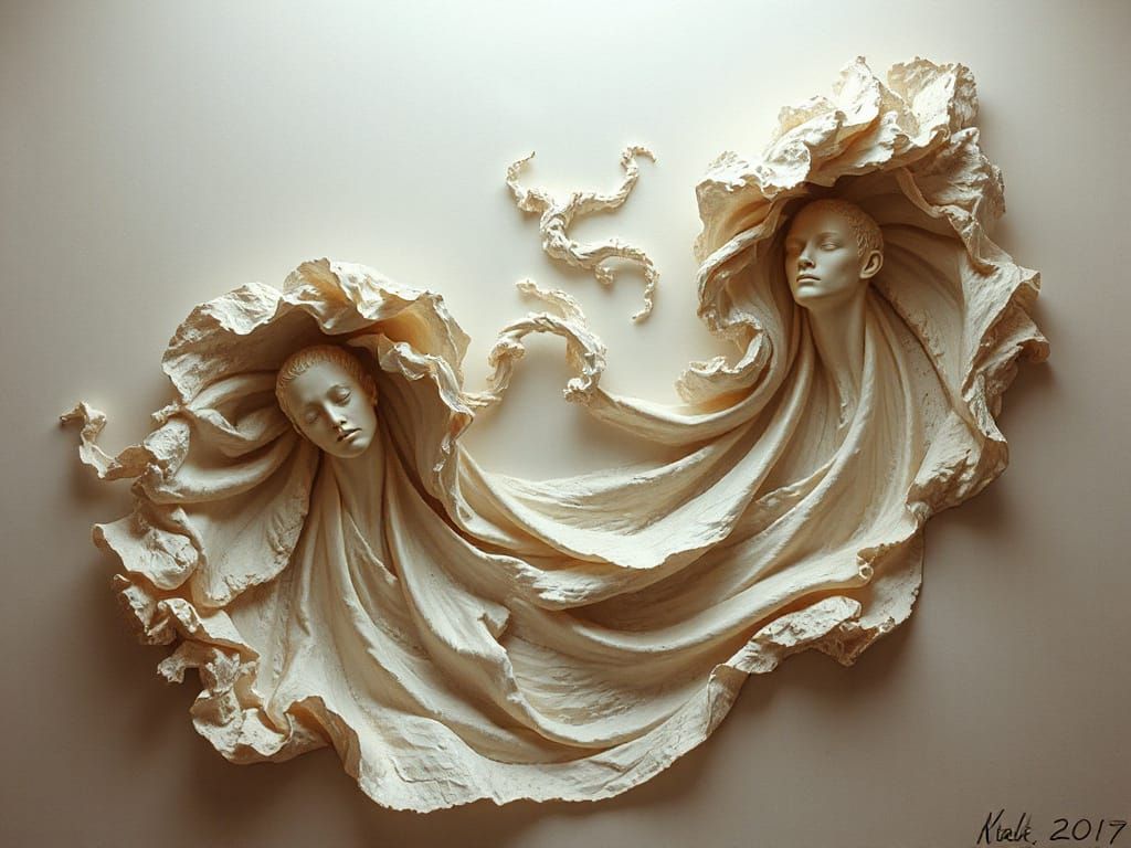 Lost in Art of Hollowness Airbrush Sculptural Rhythm