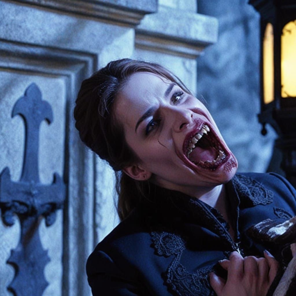 Elizabeth Lail as Roaring Vampire Portrait