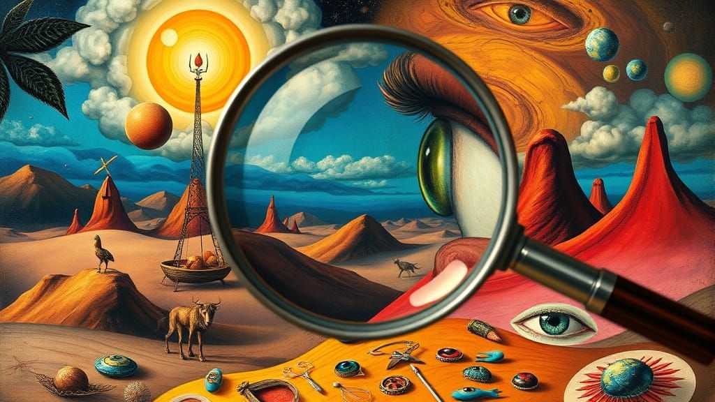 Surrealist Masterpiece in Vibrant Dreamlike Style