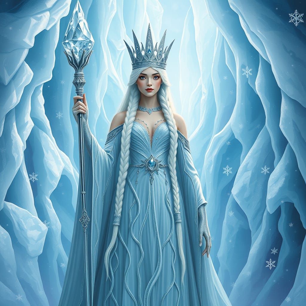 Ice Queen in Crystal Palace: Art Nouveau Style