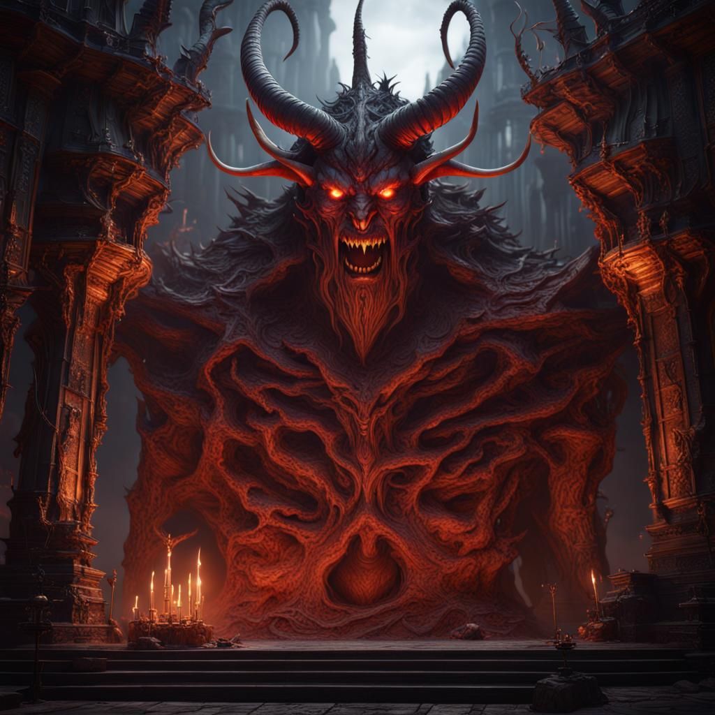 Asmodeus Fantasy Concept Art in Deep Color