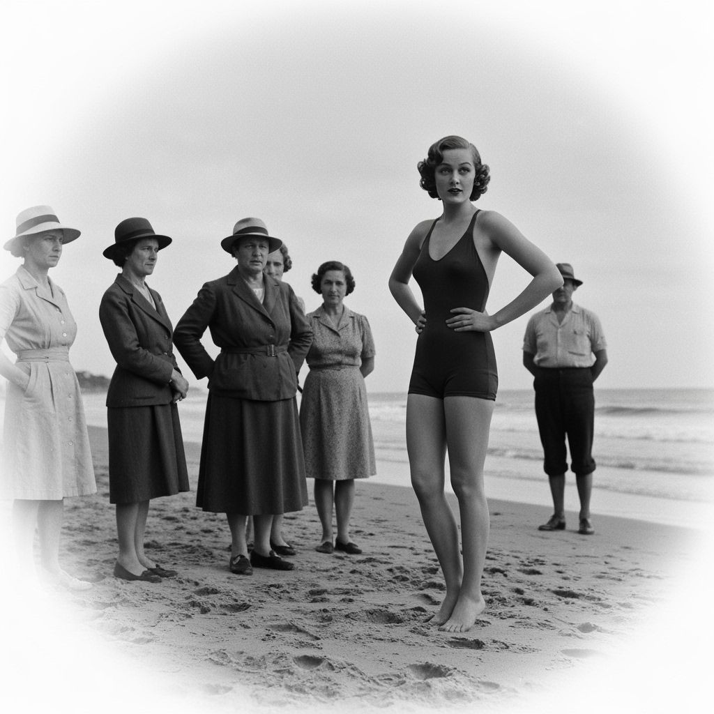 Vintage Beach Photo in Ansel Adams Style