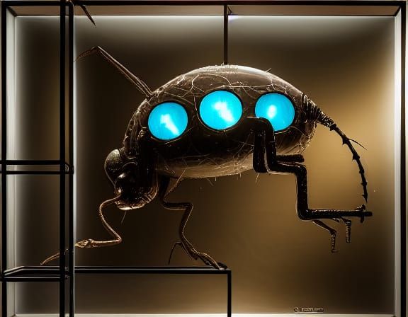 Hyperrealistic Alien Insectoids in Studio Lighting