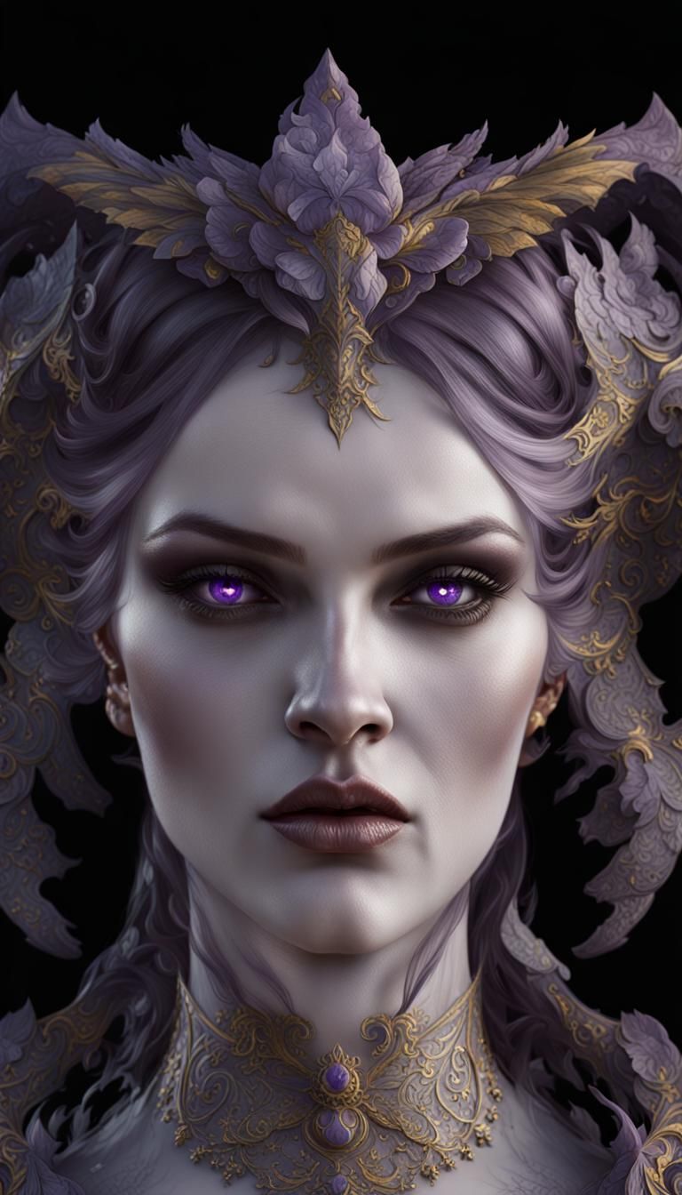 Lilith, Underworld Queen: Dark Fantasy Concept Art