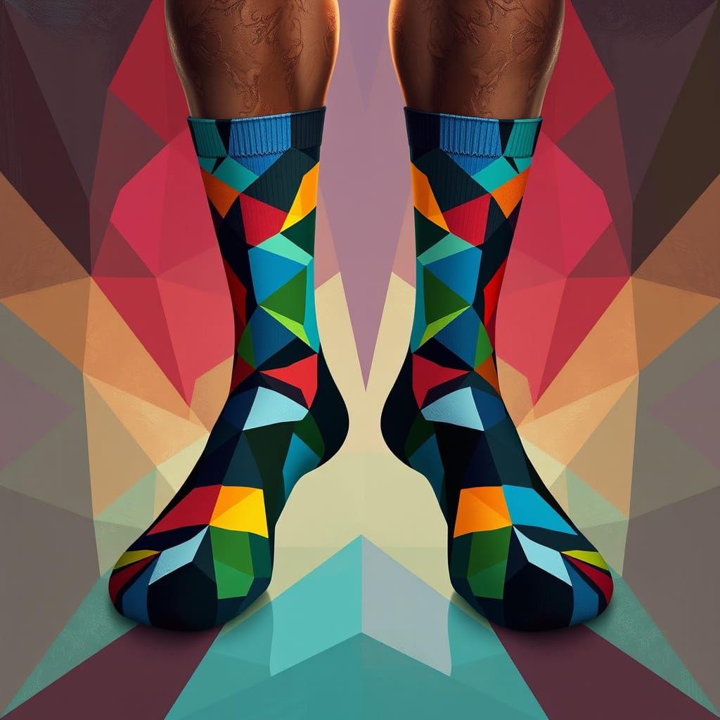 Cubist socks