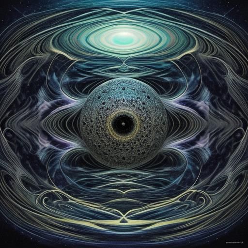 Pregnant Void with Shallow Eyes: Hyperdetailed Artwork