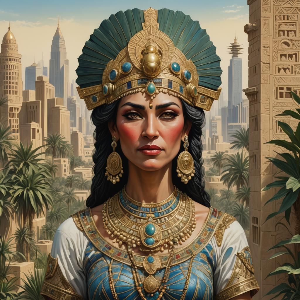 Ancient Goddess in Modern Babylonian Splendor