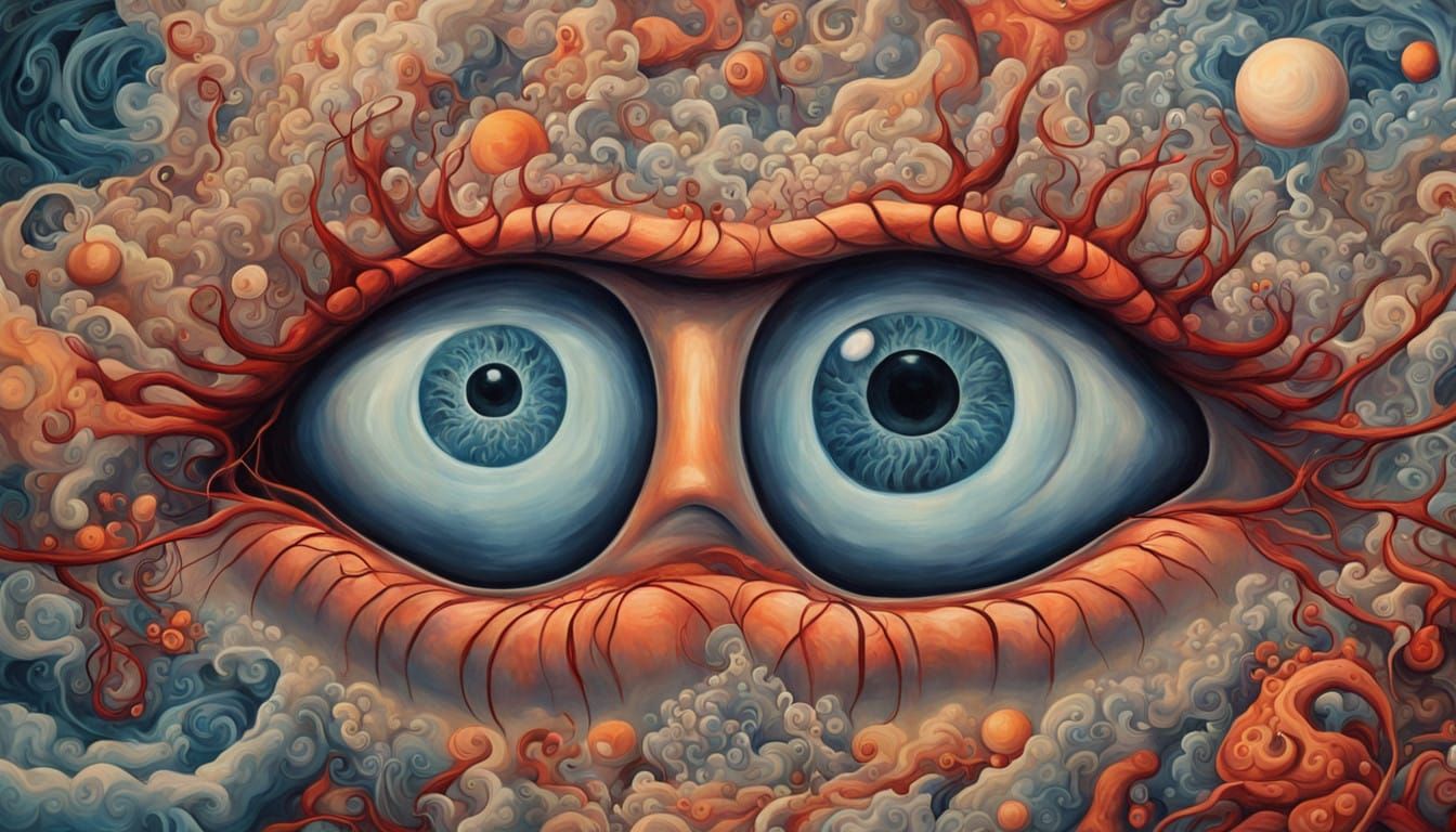 Dramatic Surrealist Portraits in Pop Art Style