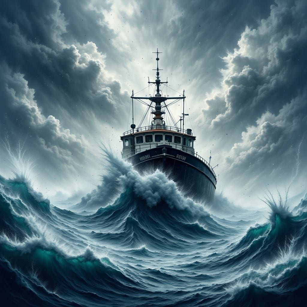 Alaskan Crab Boat Battles Blizzard in Icy Waters