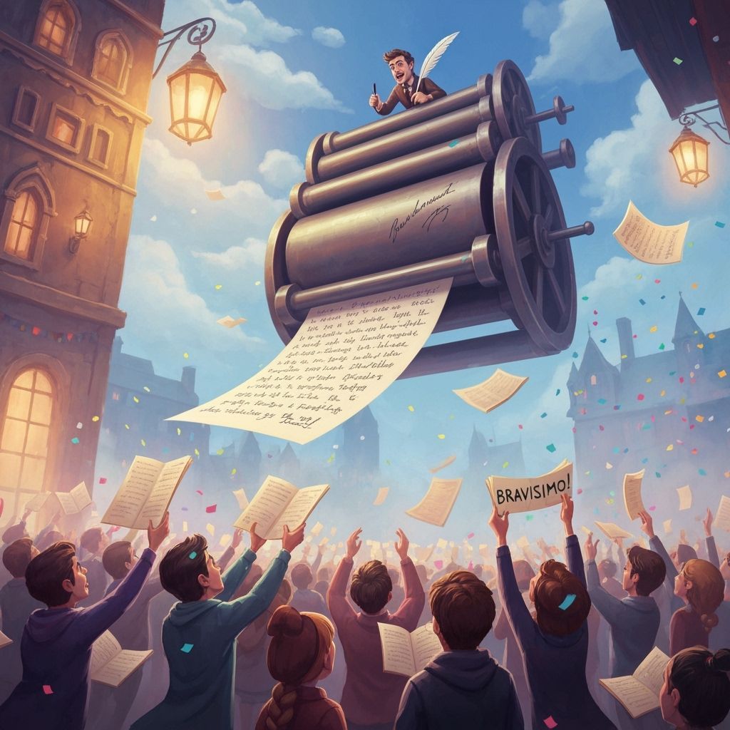 Sky Printing Press Distributes Poetry, Cartoon Style