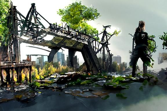 Post-Apocalyptic City Reclaimed by Nature in 8K