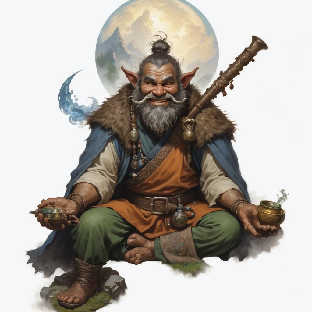 Bugbear Monk Shaman with Potion Belt