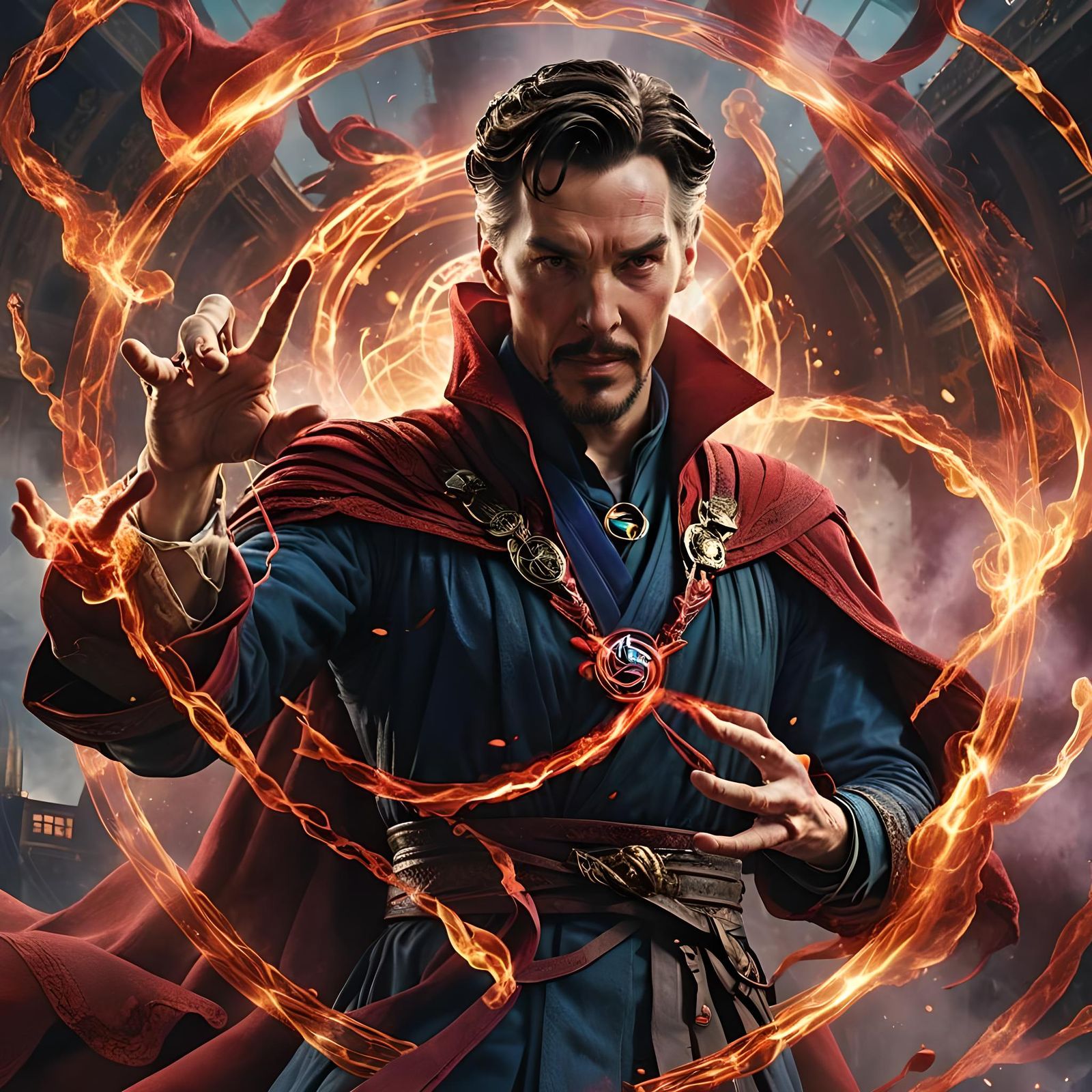 Dr. Strange Devil Sign in the Multiverse