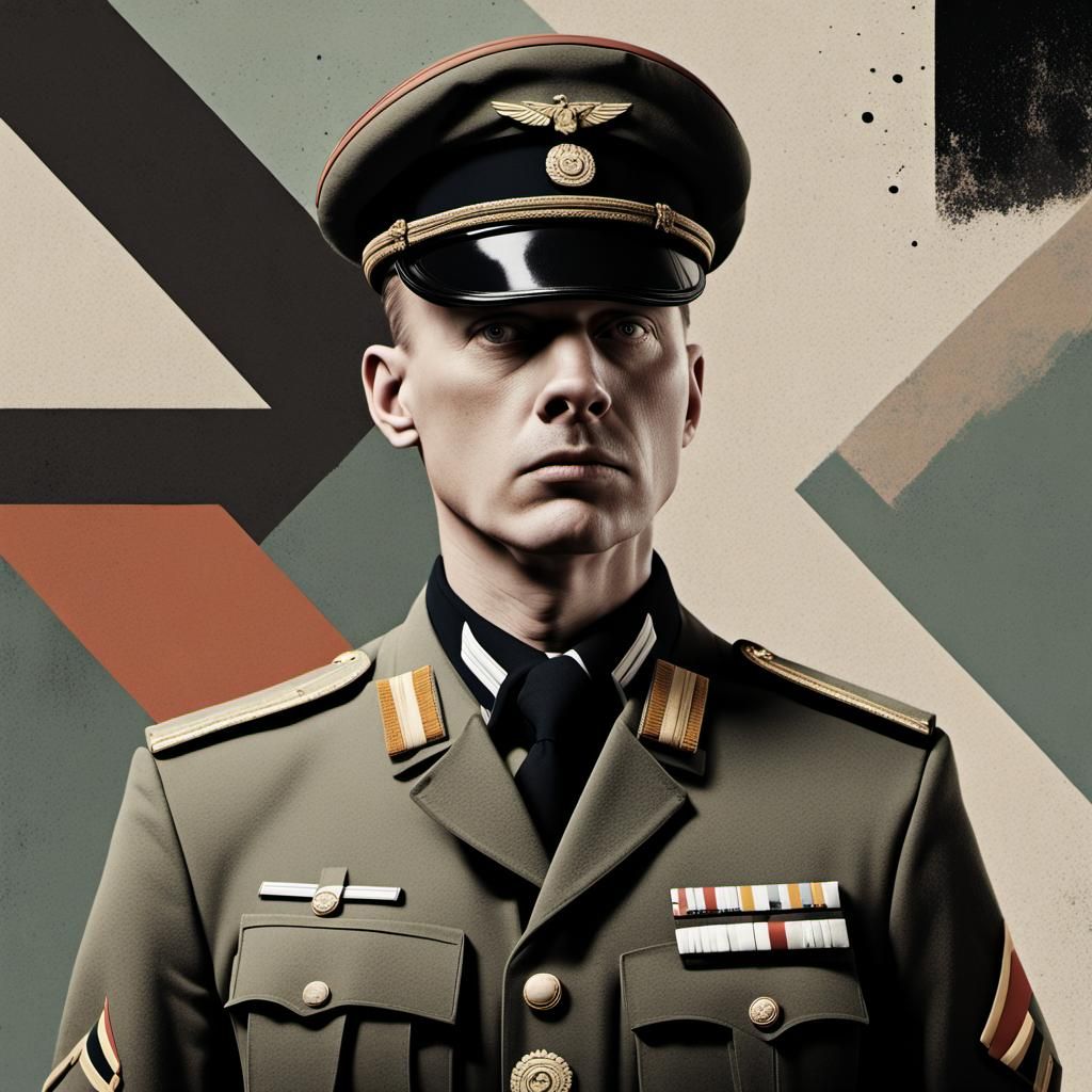 Oberleutnant in Neo-Dada Style: A Study in Sadness