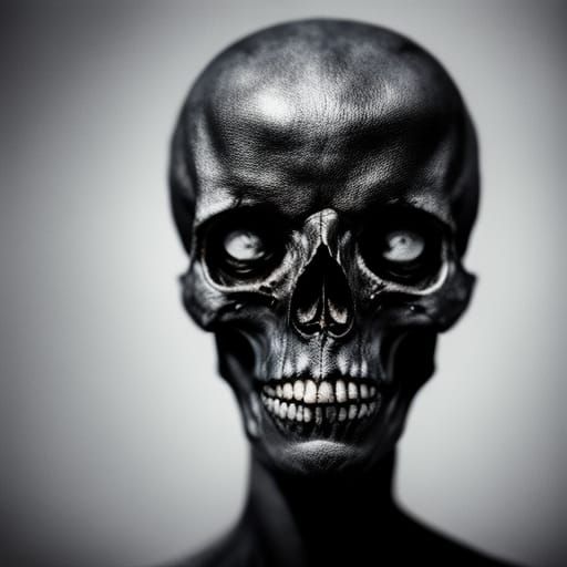 Alien Skull Studio Photo in Fantasy Style