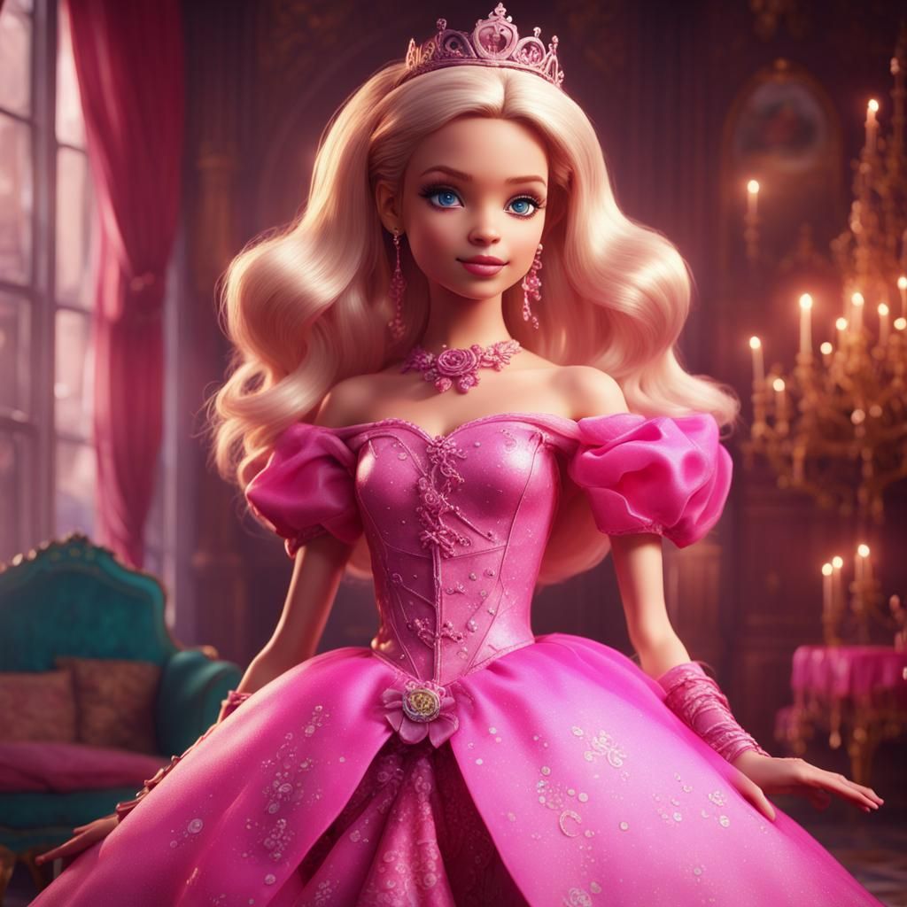 Boy as Barbie Princess: Fantasy Concept Art